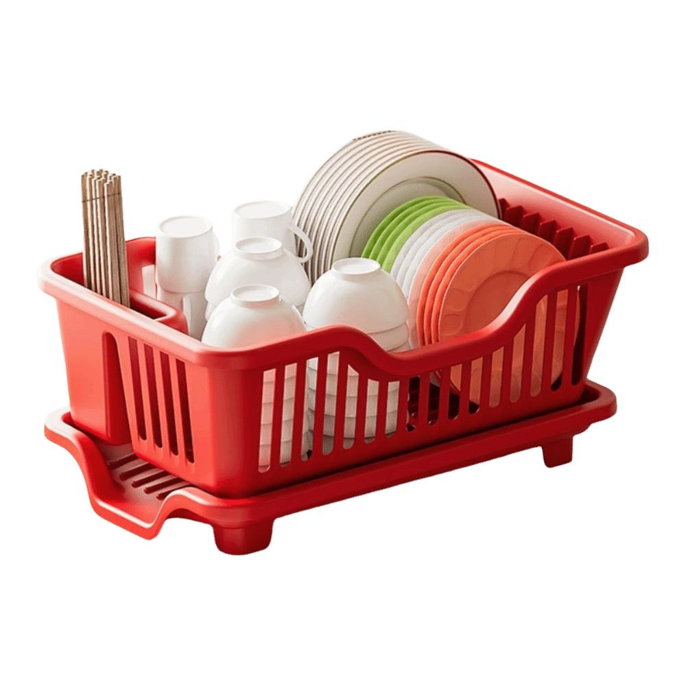 Plastic Utensils Drainer Rack Square Storage Basket Drain Bowl Rack Dish Drying Rack  Chopsticks