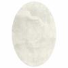 Area Rugs Oval HUARTE Cream 140 X 200 Cm 100percent  Polyester