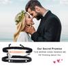 Couples Magnet Bracelets Handmade Braided Heart Shape Magnetic Bracelets, 2pieces Set  Rope Wristbands Anniversary Gift