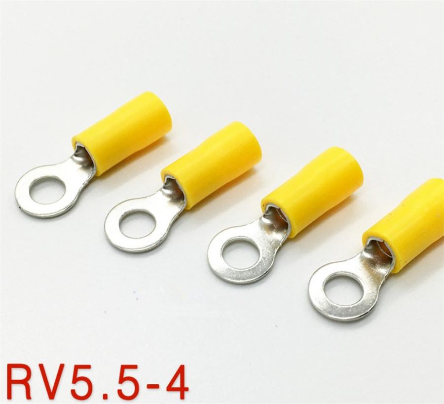 120 Pcs Insulated Ring Crimp Terminal Electrical Wiring Connectors Assorted Set