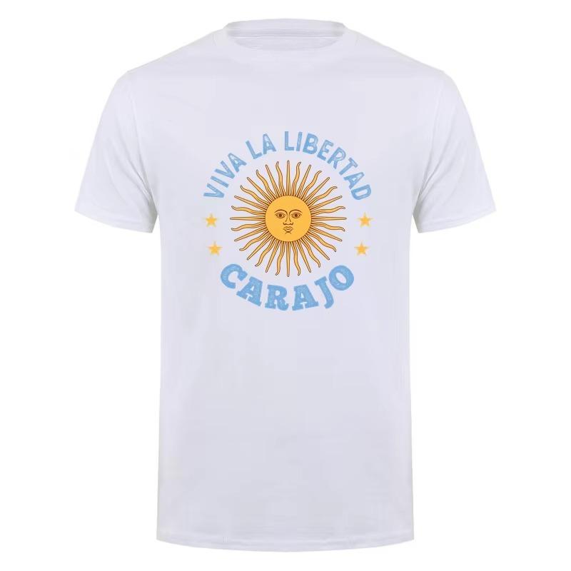 VIVA LA LIBERTAD CARAJO T Shirt Summer Funny Men Cotton Streetwear Tops Short Sleeve T-shirt Man Clothes Top