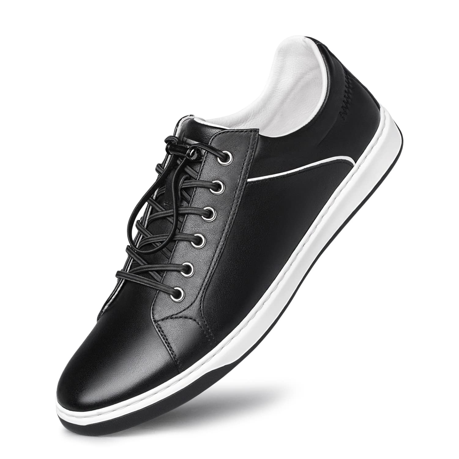 

Sneakers Genuine Leather Simple Design No Tie Shoelaces 22 Black [Zero] Men s R1262 Spring/Summer 26.5cm чёрный
