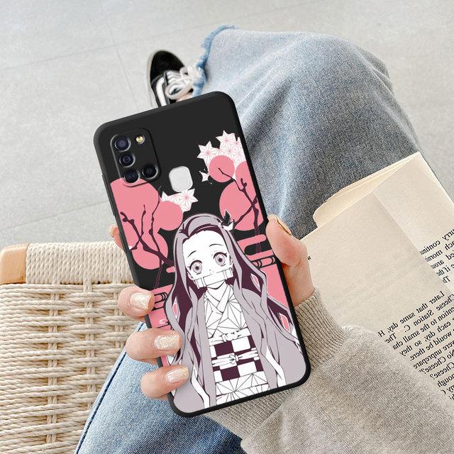 

Чехол для Samsung Galaxy A50 A40 A20e A02s A03 Core A04 A03s A04s A70 A54 A34 A10s A10, японское аниме Kurama Demon Slayer, чехол Samsung A10