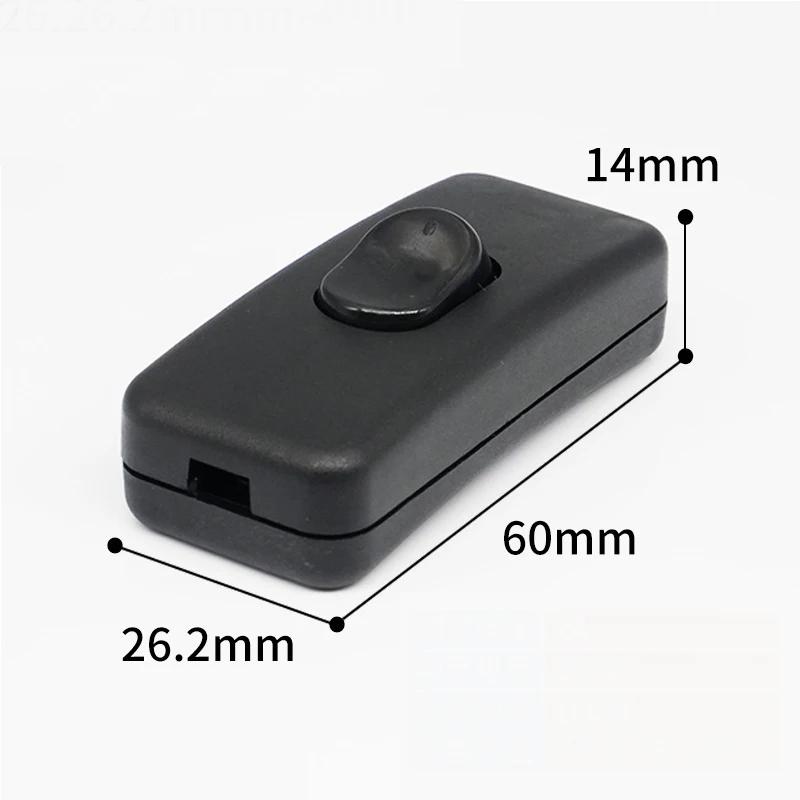 Light Switch AC 250V ON/OFF Table Desk Lamp Cord Toggle Rocker Switches Control For LED Lights Wiring Electric Switch