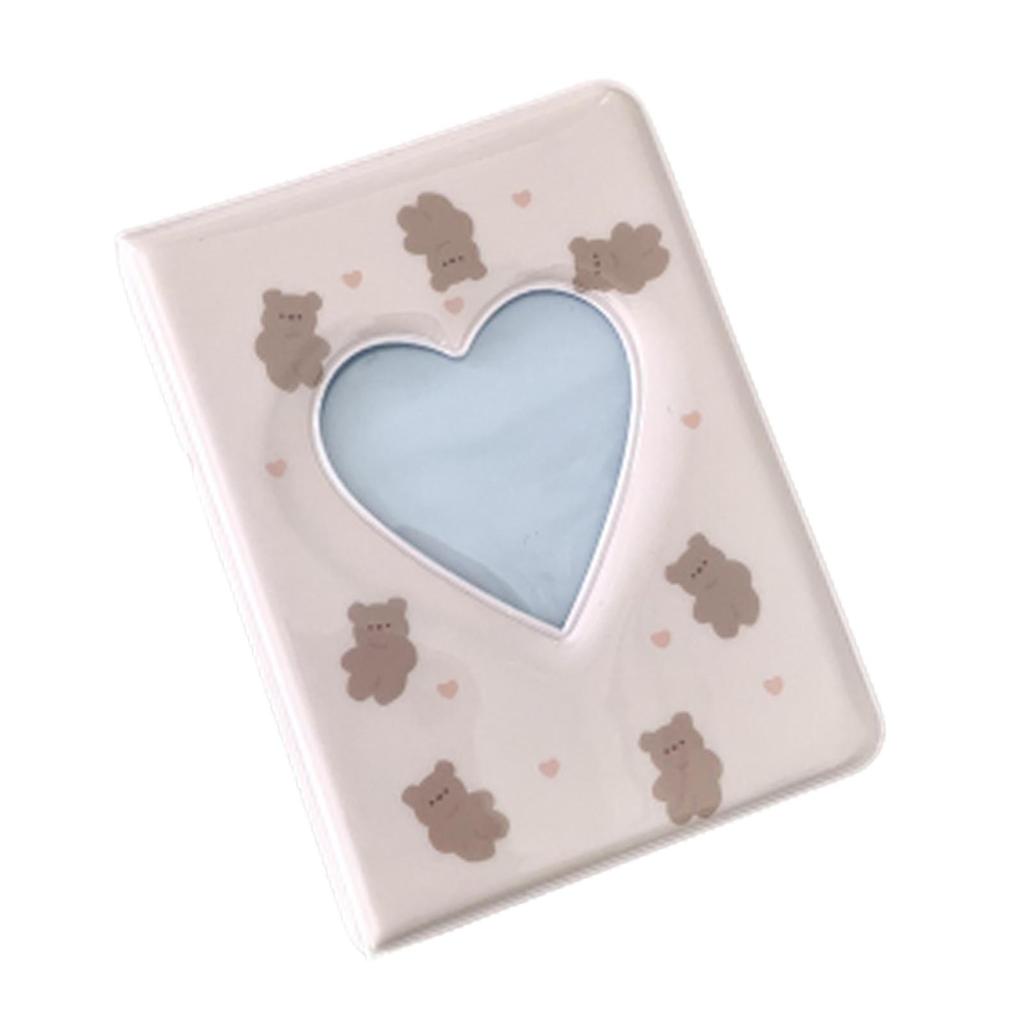 3 inch Photo Album Photocard Sleeves 20 Sheets 40 Pockets Lightweight Cards Binder Photocard Holder Book for Anniversary Gifts