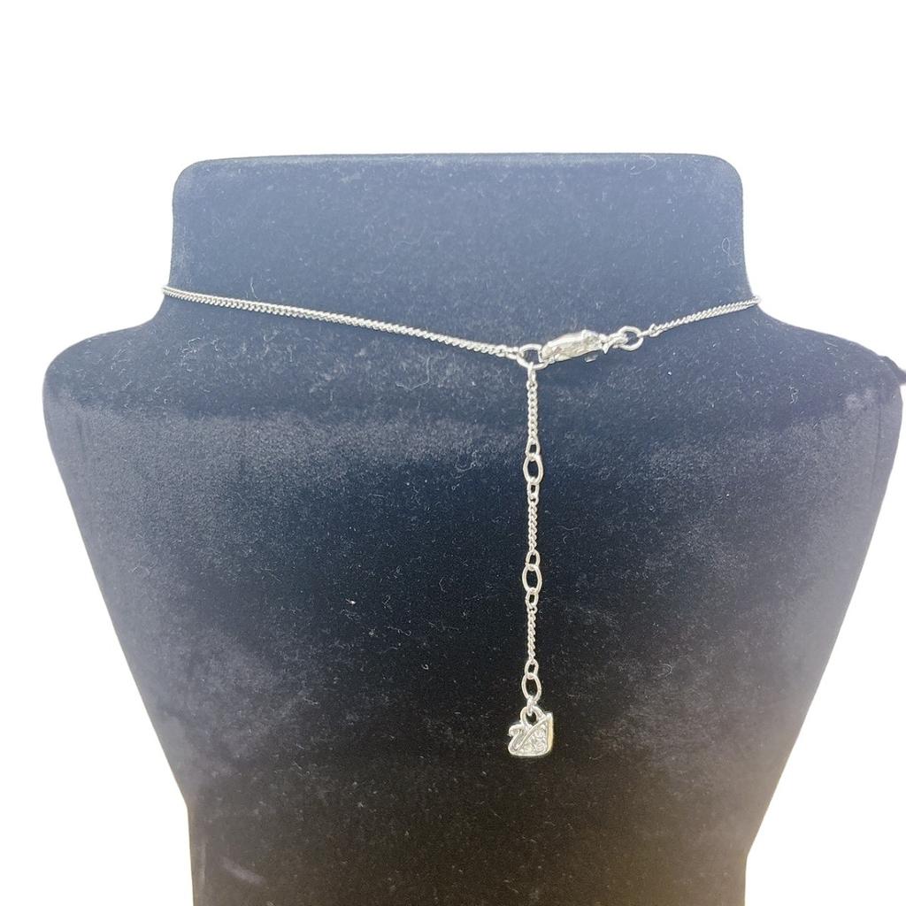 SWAROVSKI Circle Pendant Rhinestone Necklace Not specified Silver Women Used