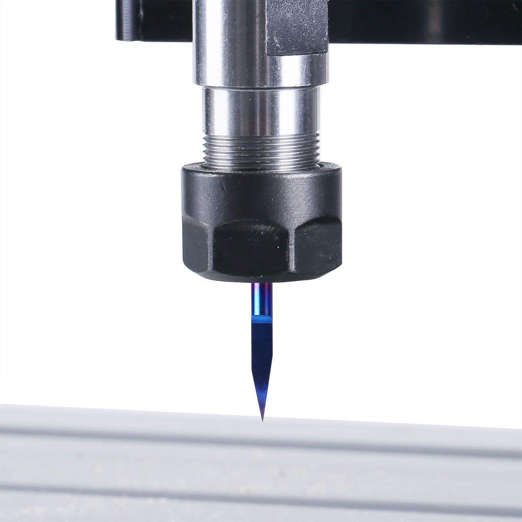SainSmart Genmitsu PCB Engraving V-Bit End Mill 20 Degree 0.1mm Tip 3.175mm Shaft (1/8