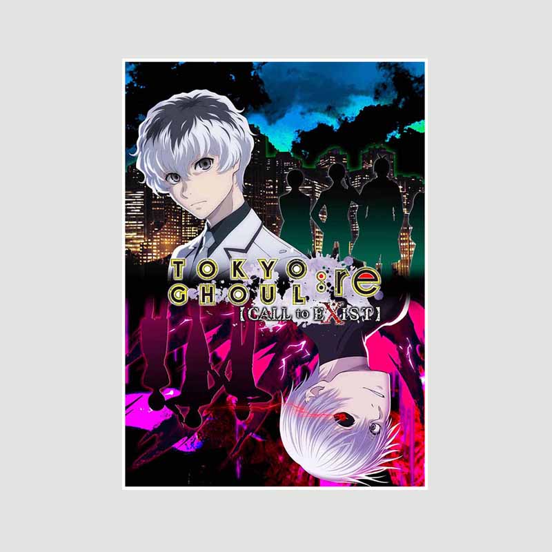 Bílý papír Plakáty a tisky Tokyo Ghoul Klasické japonské anime Nástěnné umění Malba Plakátová nástěnná malba Obrázek Manga Dárek pro fanoušky Pokojová dekorace Domácí dekorace