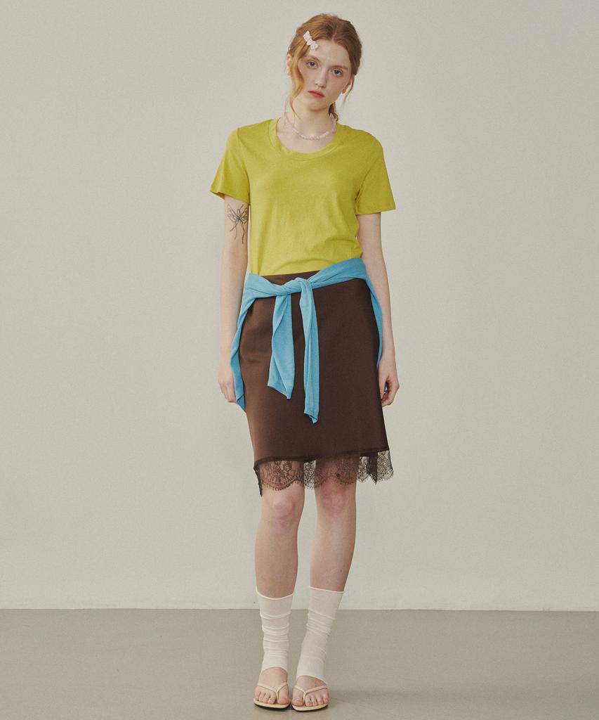 Melly And Rose Rose Lace Satin Skirt (314809)