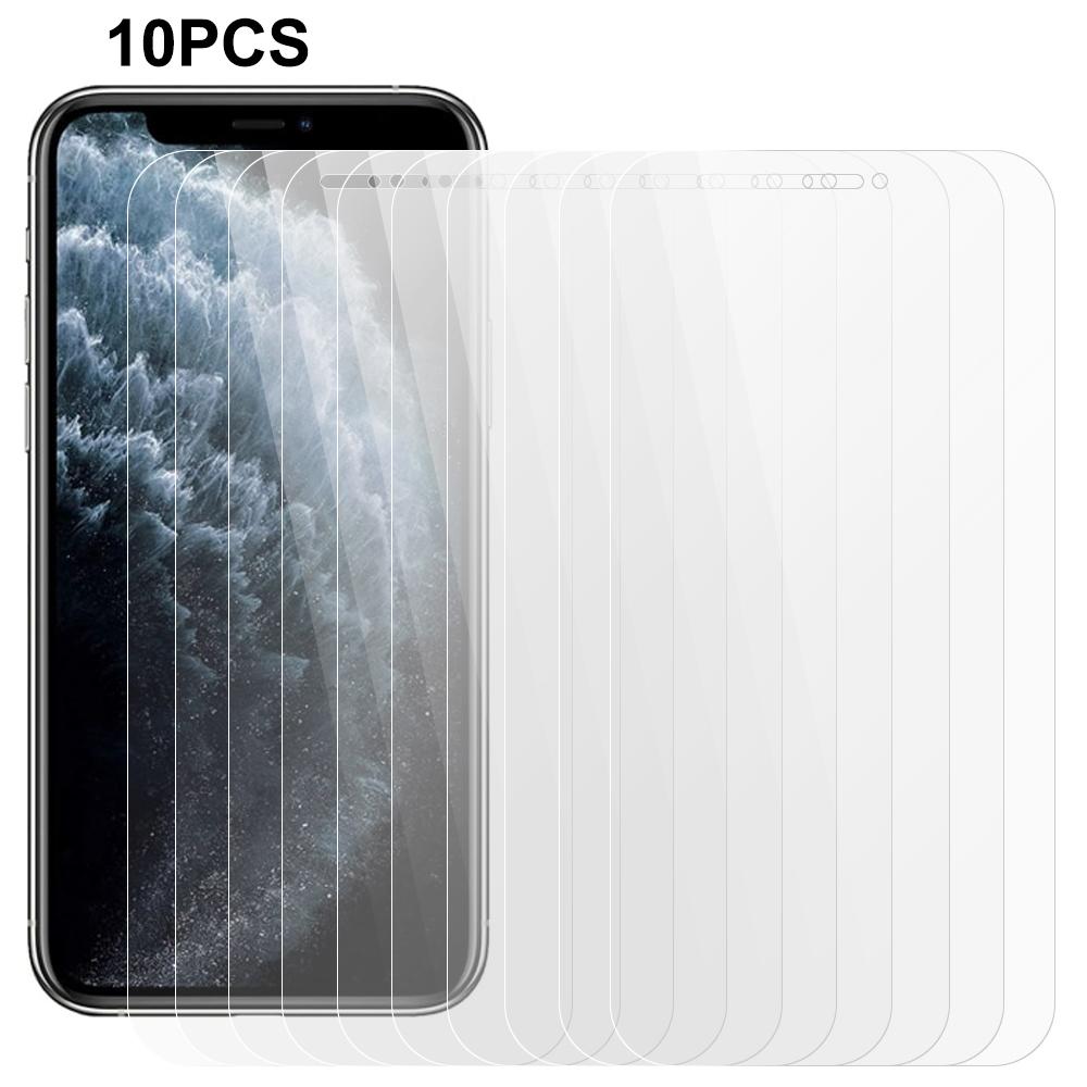 

10Pcs/Set For iPhone 11 Phone Screen Protector Tempered Glass 0.3mm 2.5D Anti-scratch HD Clear Film Type A