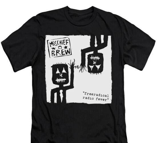Mischief Brew T-Shirt,Freeradical radio fever Indie Rock Punk Gothic Unisex tee M