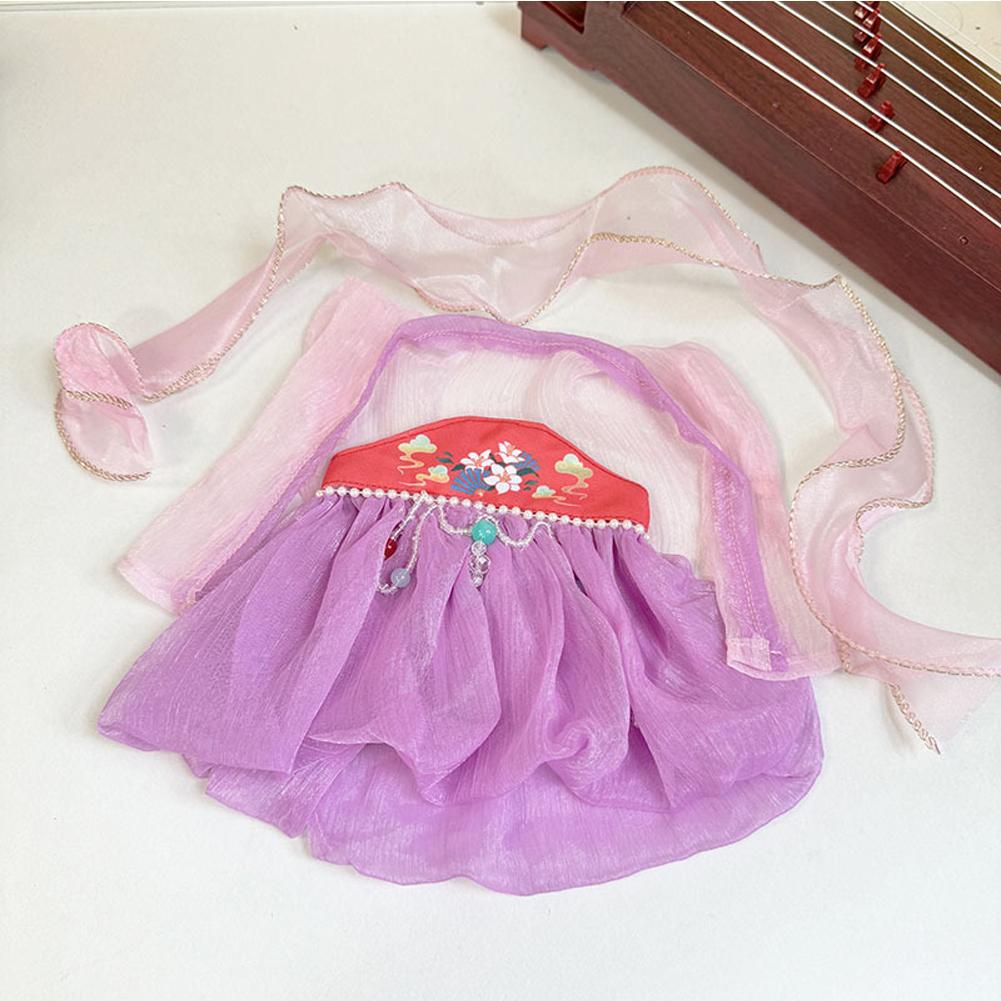 For 38cm Labubu Doll Clothes Fashion Hanfu Clothes Doll Clothes Color Match Hoodies Dolls Accessories Cute Decoration Little Cloths