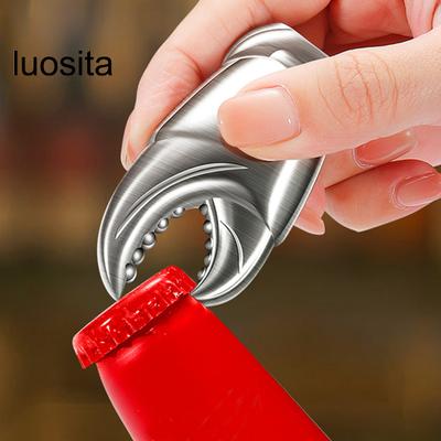Stainless Steel Bottle Opener, Multifunctional Wine Bottle Opener for Party Camping Bar, Portable Crab Claw Shape Beer Bottle Opener