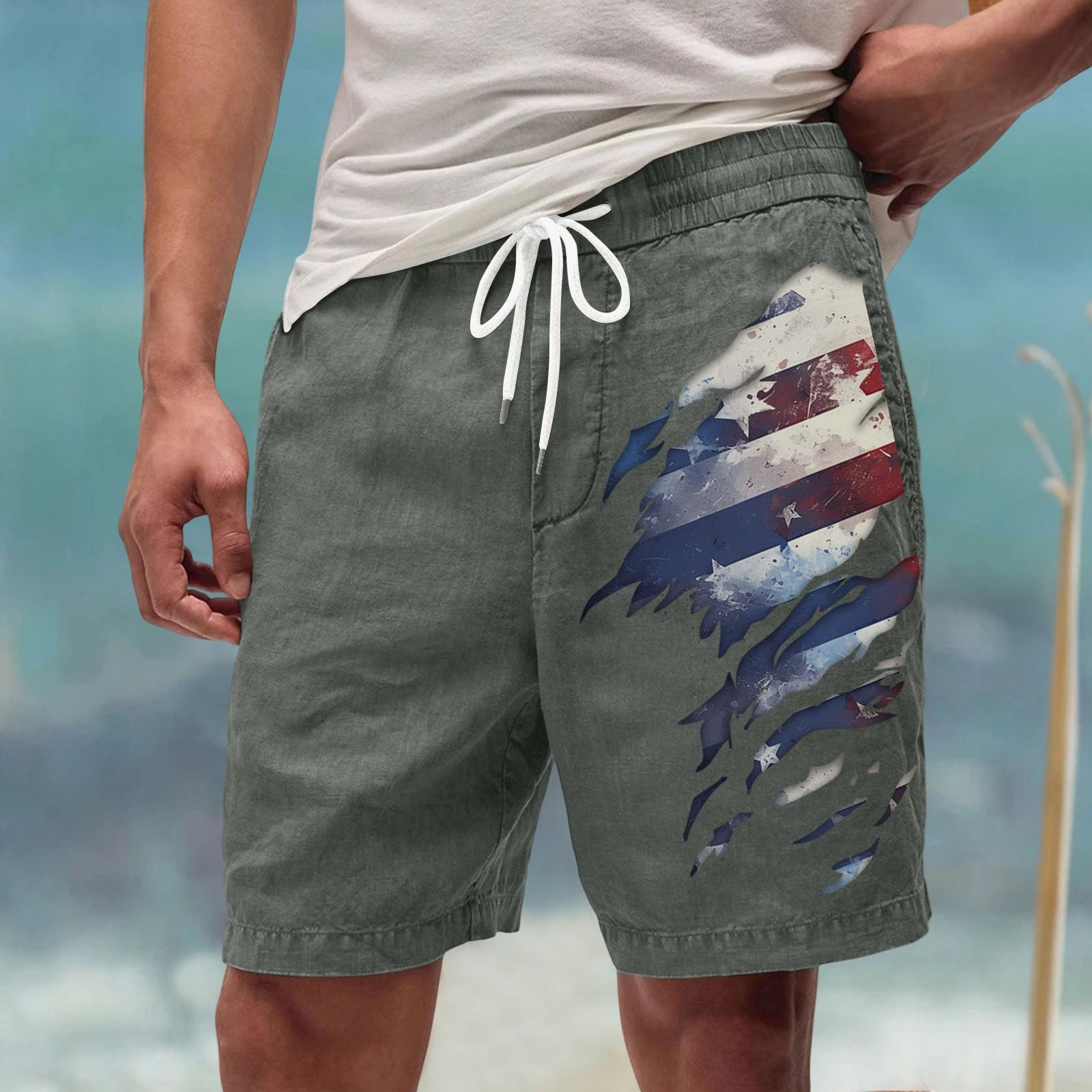 

Мужские летние большие повседневные свободные спортивные брюки пляжные шорты M