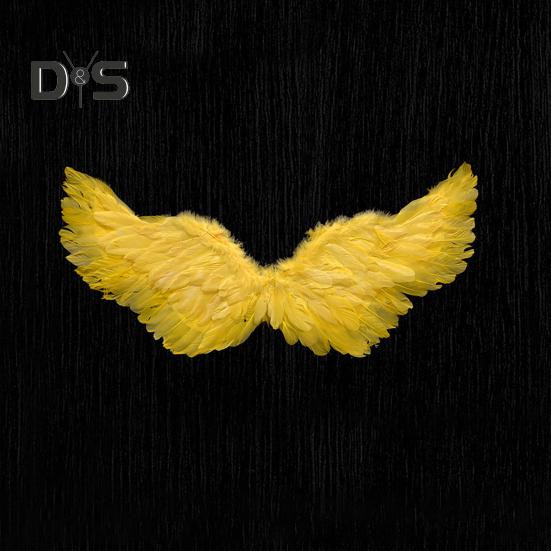 Kids Angel Wings Girls Princess Costume Adjustable Feather Fairy Wings Cosplay Stage Performance Prop for Halloween Parties