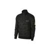 Camouflage Casual Stand Collar Half Zip Design Pullover Sweatshirt Men Sweatshirt Black CD0439-475