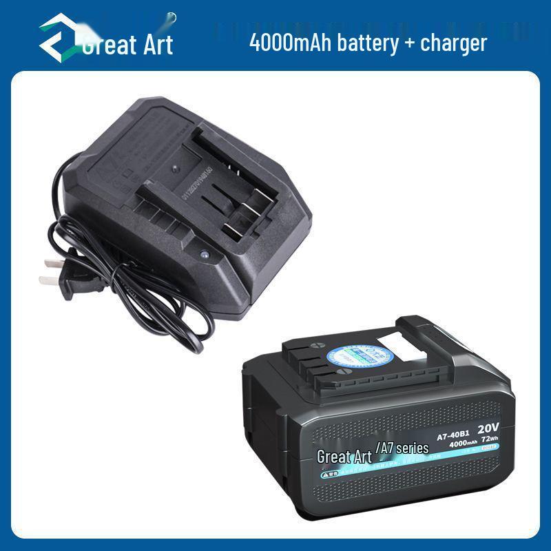 Universal Charger for Electric Tools with Dual Port: Fits Lithium Battery Angle Grinder, One-Handed Saw, and Hammer