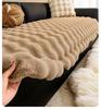 Thicken Imitation Rabbit Fur Plush Sofa Slipcover Non-slip Soft Sofa Towel Couch Cushion Cover for Living Room Modern Home Decor