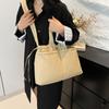 IELGY Casual Nylon Cloth Drawstring Soft Quilted Handbag Lightweight Simple Cotton Bag Large Capacity Crossbody