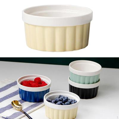 250ml keramické ramekiny, ramekiny na pečení, porcelánové misky na pečení dezert, misky na suflé,