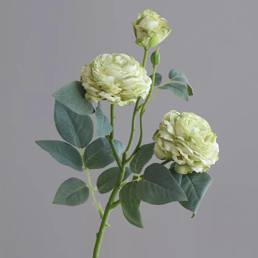 Artificial Retro Roses Flower Arrangement for Living Room, Hotel, or Dining Table - Elegant Entrance Hall Bouquet Decoration