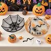 Halloween Spider Web Dessert Basket Halloween Party Decor 2025 Candy Bowl Haunted House Trick or Treat Party Supplies Snack Tray