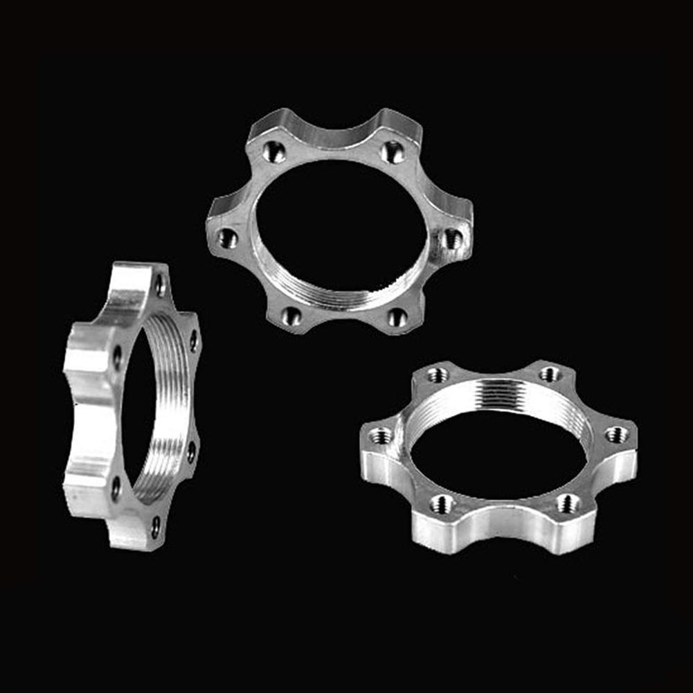 6 Bolt Flange Adapter Freewheel Thread Hubs Disc Brake Rotor 44mm 2PC
