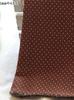 Artistic Handmade Cotton-Linen Plaid Shirt and Half-Skirt Floral Fabric for DIY Tablecloths, Cushions, and Bedding