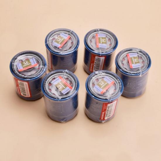 6X Honda Genuine Oil Filters WITH Drain Plug Washer 15400-PLM-A02 NEW SEALED