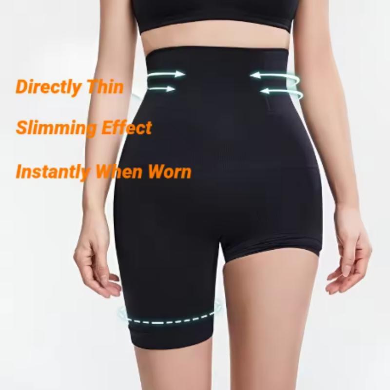 Women's High Waist Flat Angle Shaper Pants Postpartum Buttocks Lifting Body Shaping Pants Slim Shorts Waist Trainer