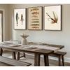 ZPJLRFC 3Pcs Vintage Fishing Canvas Wall Art Minimalism Fishing Gear Posters Artwork Fisherman Cave Painting Pictures Wall Decor for Outdoorsy Cabin