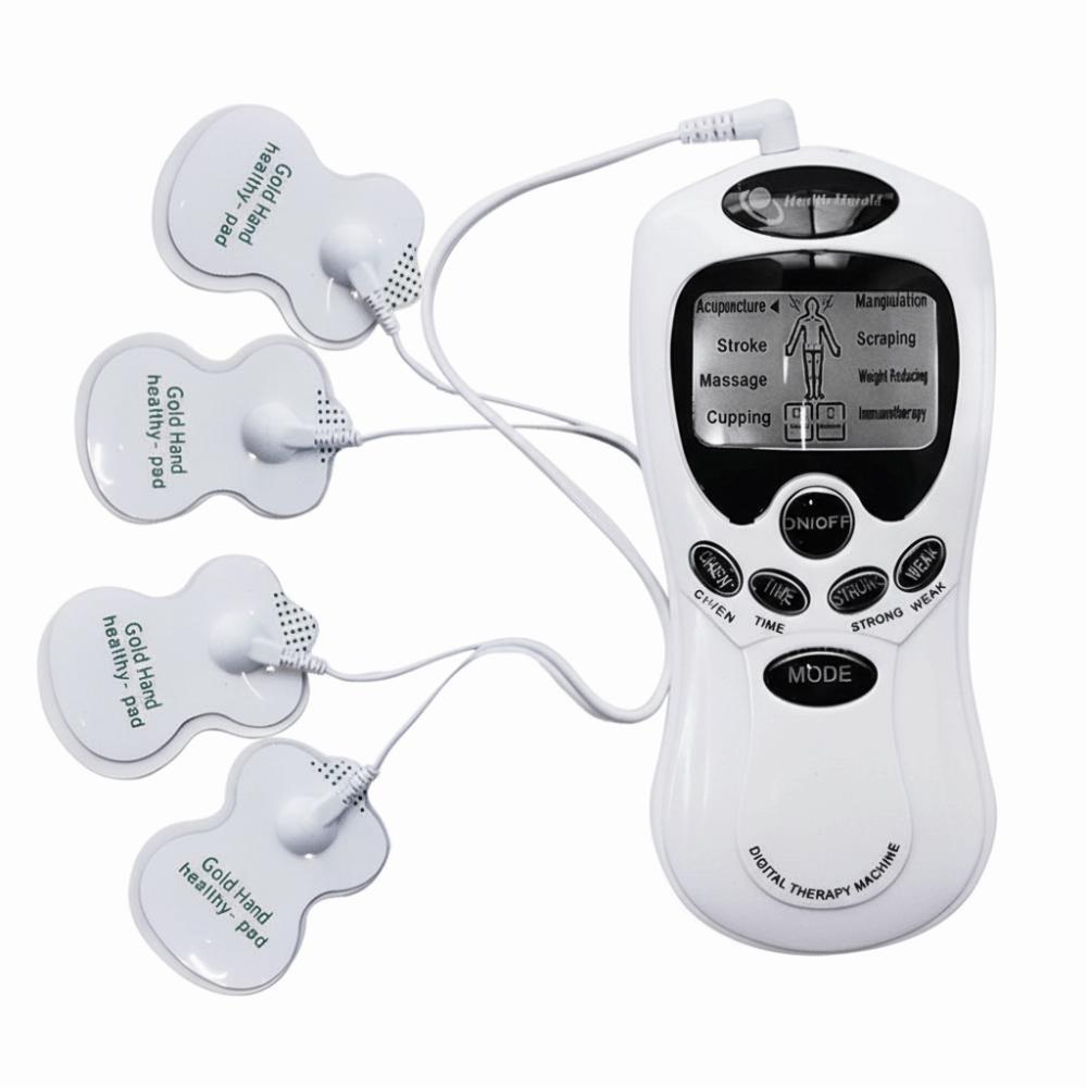 

8-режимный импульсный стимулятор Портативный стимулятор мышц Электрический массажный инструмент Массаж шеи Black white screen