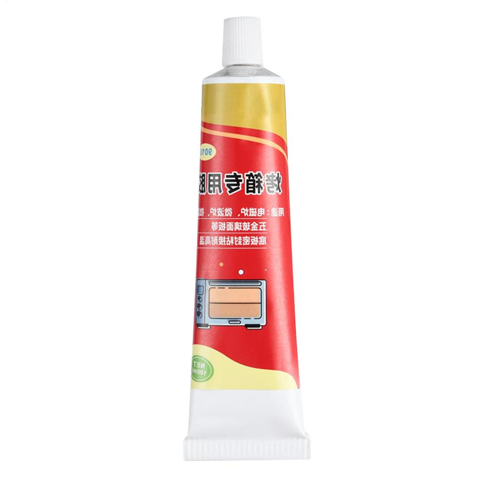 

100ml Oven Glue Range Hood Panel Sealant Fast Drying Sealant for Oven Cooktop Microwave Metal Glass Panel Adhesive Heat resistan