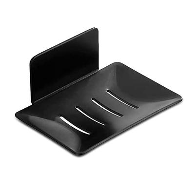 Bathroom Shower Sponge Holder Wall Mounted Free-punching Storage Plate Draining Adhesive Sticky Tray Organizer Household