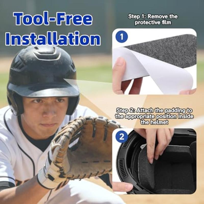 Protective Foam Inner Padding For Baseball Helmets Sweat Resistant Design Improves Airflows And Reduces Heat Buildup