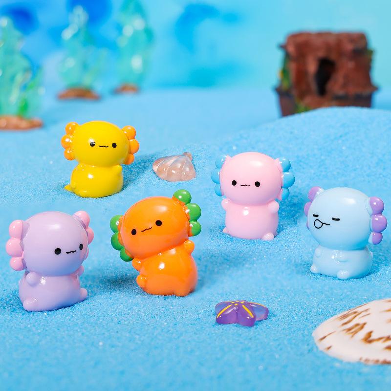 Micro Landscape Ornaments, Cute Hexagonal Dragons, Home Desktop Resin Craft Decorative Small Ornaments Accessories