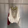 Mens Oversized Distressed Washed Cotton Hooded Sweatshirt Jacket Streetwear Fall