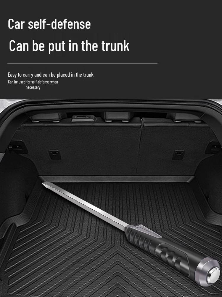 Extra Large Slotted Screwdriver and Self-Defense Pry Bar