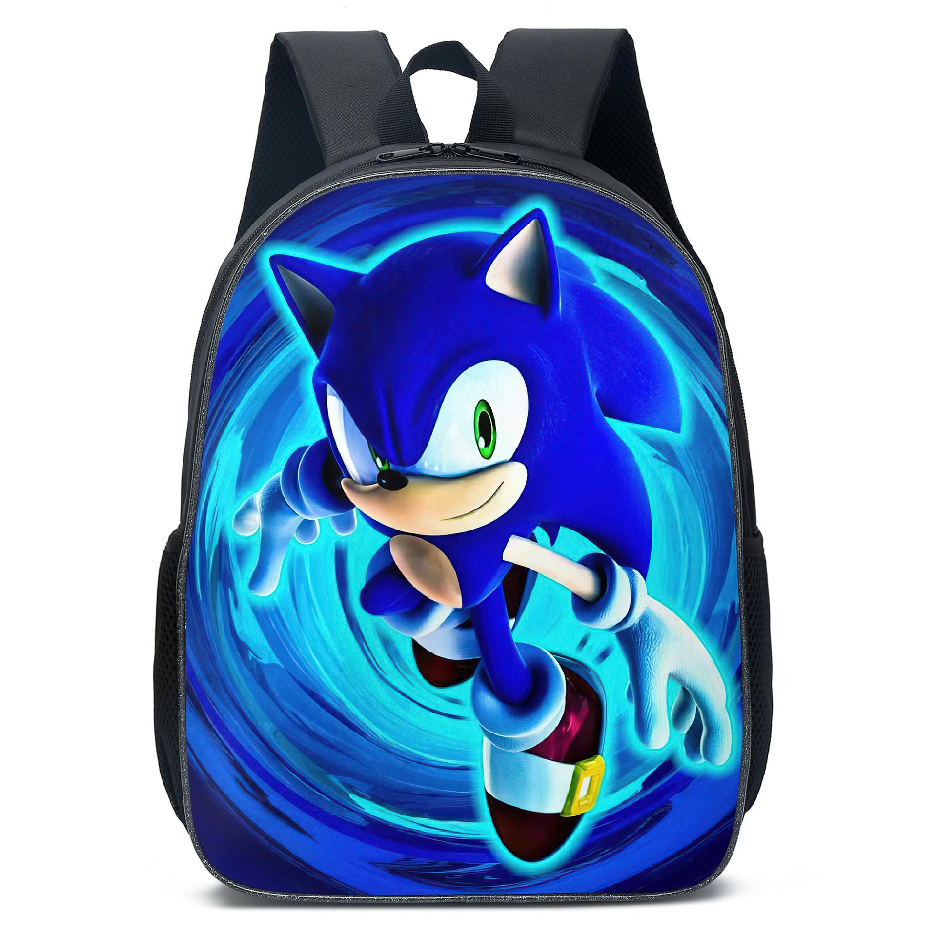 Cartoon Anime Sonic Primary And Secondary School School Bag Children S Backpack single layer backpack