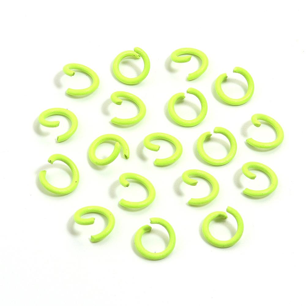 200pcs/Lot 8mm Colorful Metal Jump Rings Open Split Ring Connector For Choker Necklaces Bracelet Chain Maille Jewelry Making