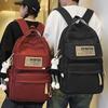 School Bag Children Primary School Students Female Large Capacity Burgundy Backpack Middle School Students College Students Male Backpack