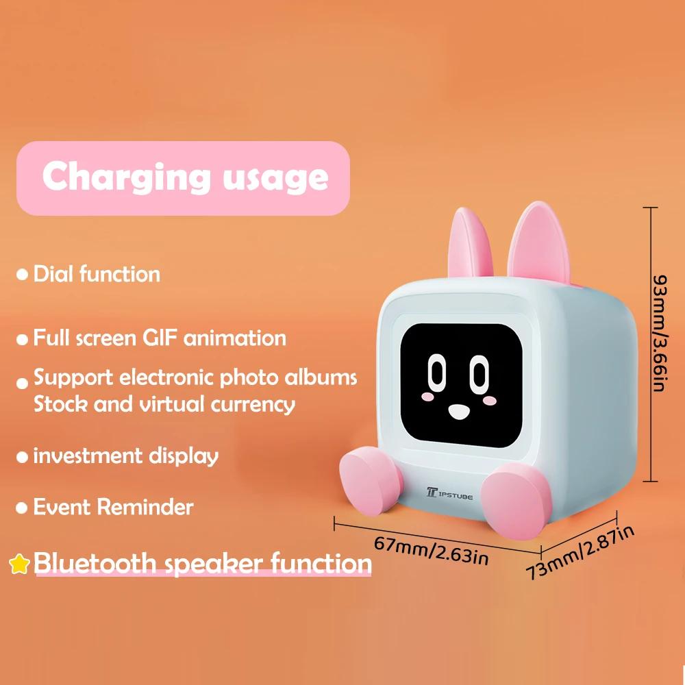 

Мини умные часы с погодой, настольный дисплей, WIFI, Bluetooth, динамик, ночник, телевизор, игровой декор, умное домашнее устройство
