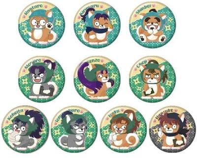 Nintama Rantaro Animal Fourze Glitter Can Badge Collection, 1 Box, Approx. H110 X W75 X D75mm, Tin and PET