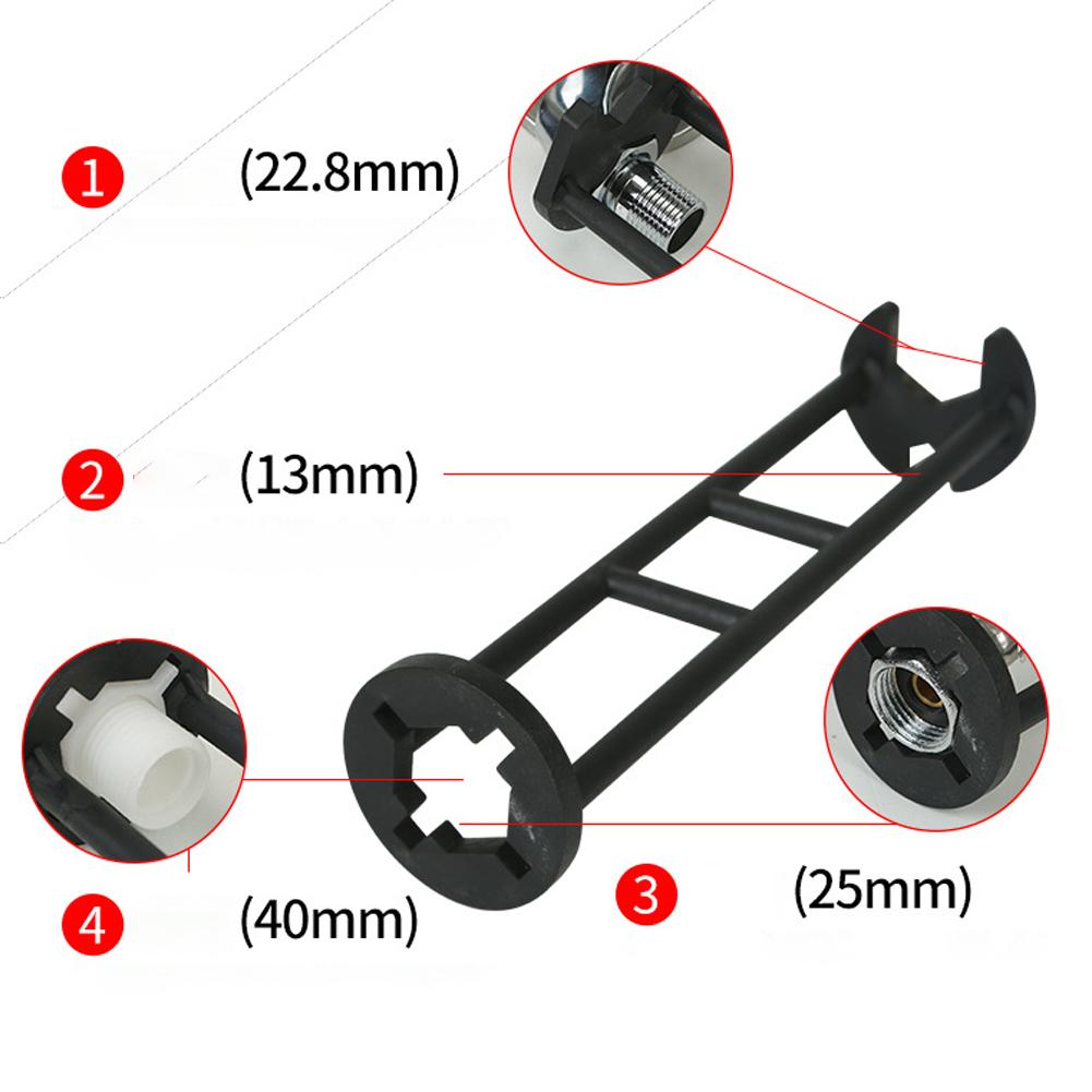 Multifunctional Sink Wrench, Upgraded Basin Wrench with Strengthened Steel, Solves Tight Spaces Faucet Installation/Repair