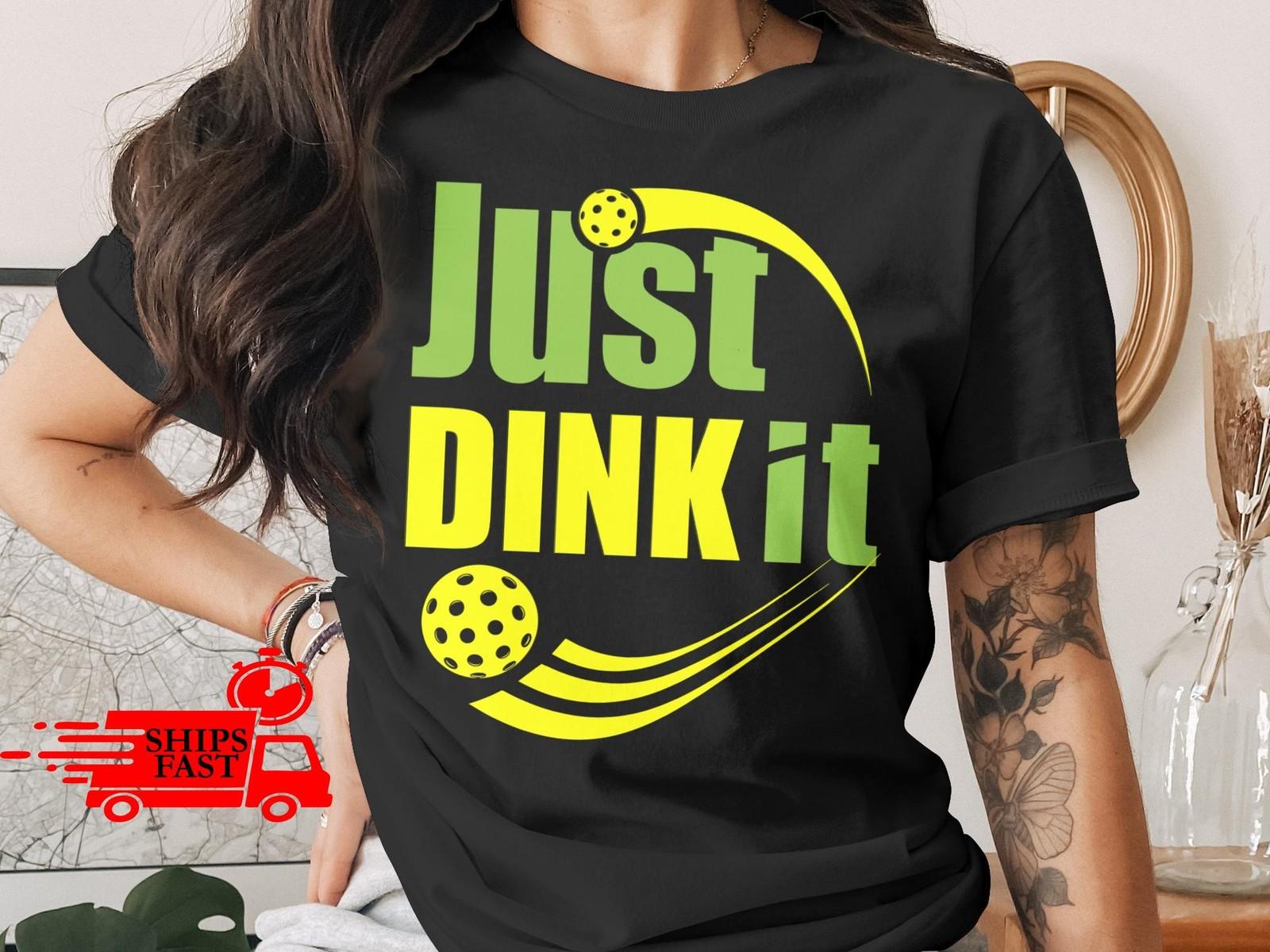 Футболка для пиклбола Comfort Colors Just Dink It Смешной подарок для игрока M