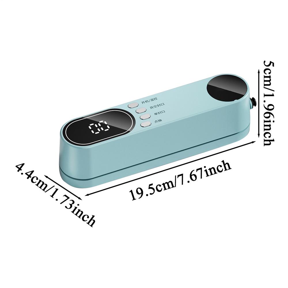 Mini Vacuum Sealer Compact Food Bag Sealing Tool Powerful Vacuum Sealer Machine For Home Dormitory Hotel Apartment Businesses