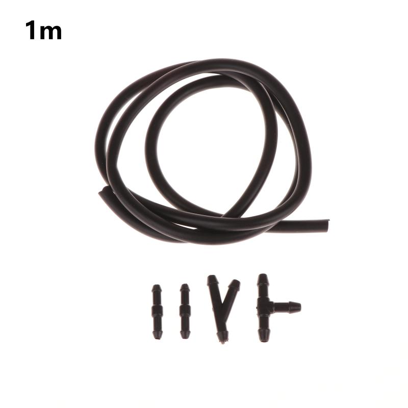 Windshield Wiper Washer Nozzle Hose With Connector Kit T Y I 3 Types Joint Windscreen Spray Jet Water Hose Fluid Tube Joiner
