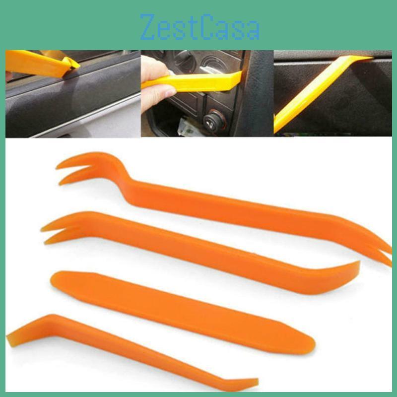 Rugged And Durable 4pcs Car Trim Removal Tool Kit For Interior And Exterior Panels