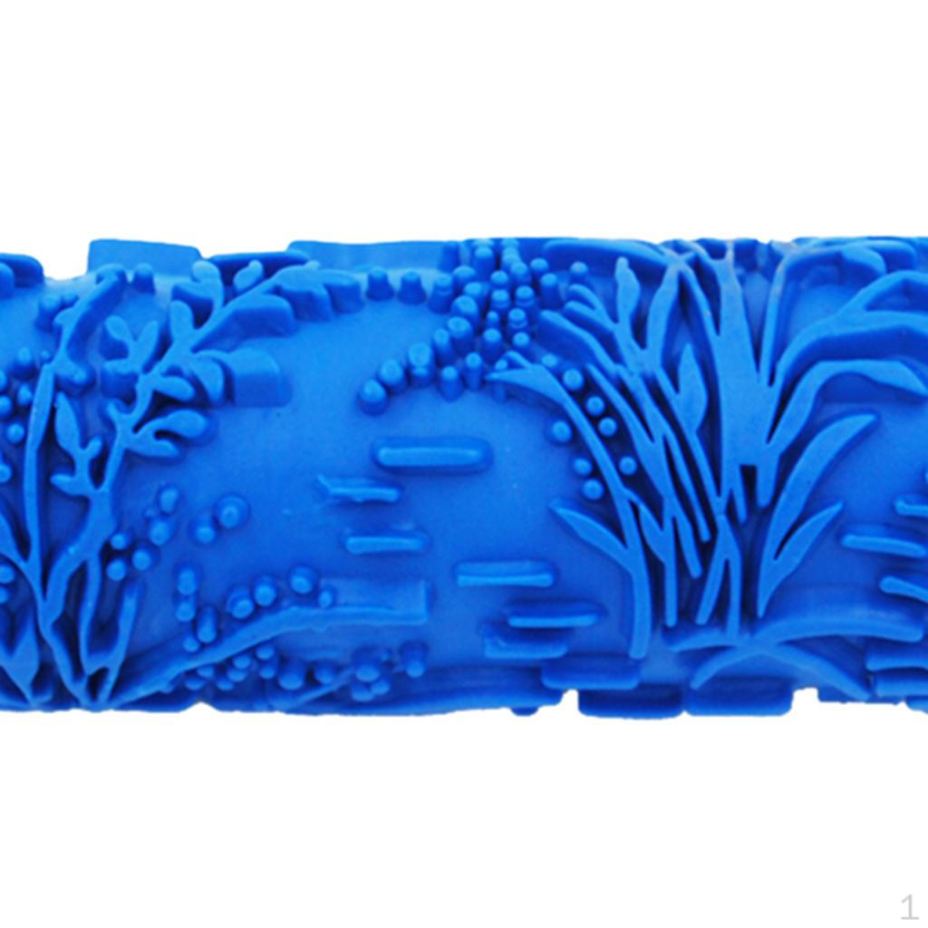 15cm DIY Embossed Flower Pattern Paint Roller For Wall Art Decoration Brush Tool