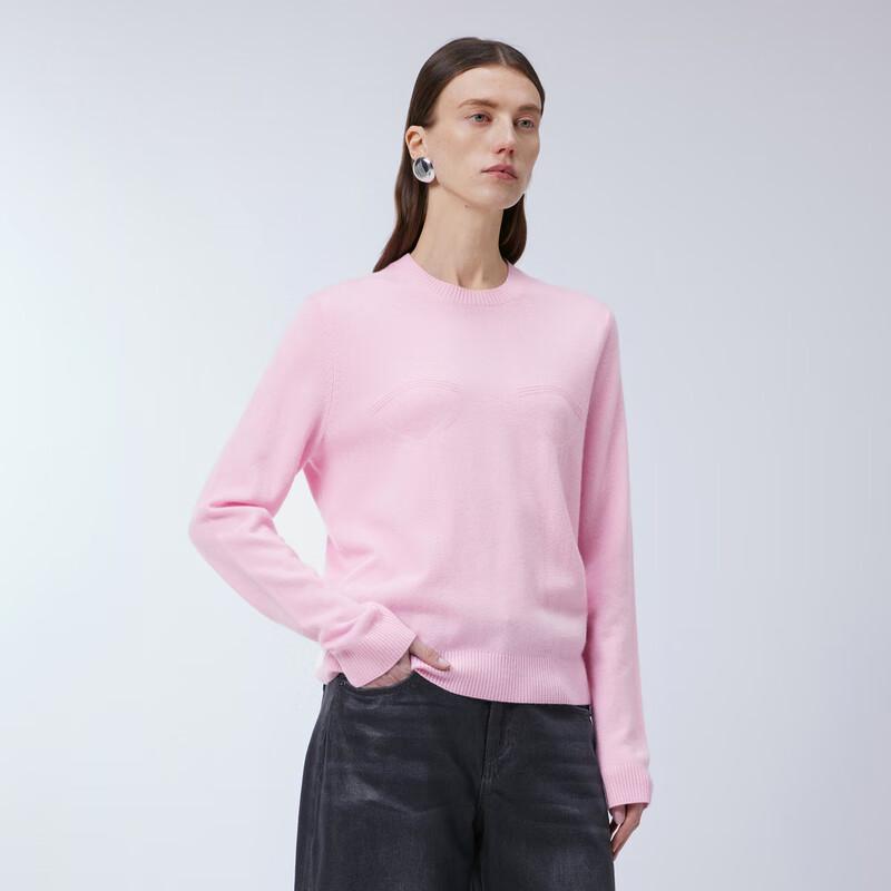 

JNBY 24 Весенний вязаный свитер из смесовой шерсти с круглым вырезом M